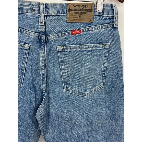 Wrangler Mens Regular Fit 32 x 30 Blue Denim Jean Straight Soft Feel NWT New - Picture 6 of 10